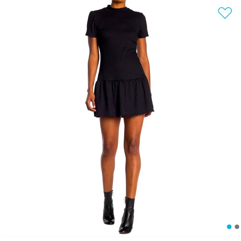 Max and Ash Ribbed Black Mini